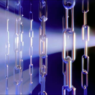 Glass Chain Curtain: chains, glass — AI-generated Photorealistic image made with Midjourney